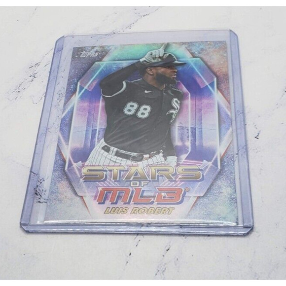 2023 Topps Series 1 Stars Of MLB #SMLB-6 Luis Robert Chicago White Sox - Picture 3 of 4